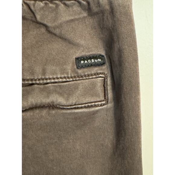 PacSun Cargo Jogger Pants Sz M Casual Drawstring Brown Gorpcore Skater Outdoor - Picture 8 of 13
